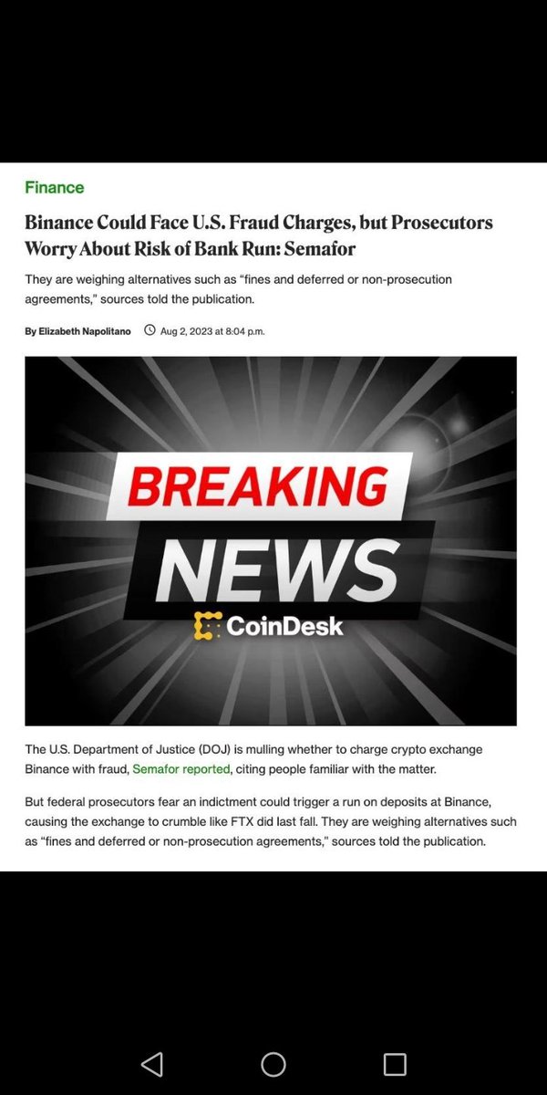 Mr_Crypto2k10's tweet photo. Reason of dump
#btc #bitcoin #bitcoinnews #bitcoinchart #BitcoinCrash #crypto #cryptonews #cryptotrading #astrology #BNB #BINANCECRASH #BNBFUD #Binancefud #busdcrash #BNBcrash https://t.co/oiBTPfOKH3