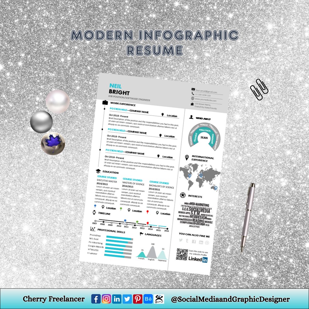 CheryFreelancer's tweet image. Need a standout CV that lands your dream job?

#cherryfreelancer #creatingtheidentity #CV #CVDesign #resumedesign #cvwriting #cvwriter #resumewriter #freelancerwriter #cvwritingservices #resumewritingservice #coverletter #professionalcvwriter #cvdesigner #professionalcv