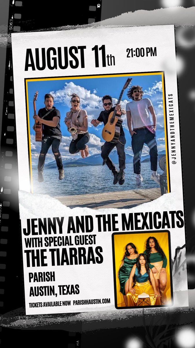 who’s free for a good time on 8/11 with us &amp; <a href="/JenandtheMex/">JennyandtheMexicats</a> at The Parish? 💛✨ 
can’t wait to see you on the dancefloor!! 

tickets here: wl.seetickets.us/event/Jenny-an…

📸: <a href="/gabydeimeke/">Gaby Deimeke</a>