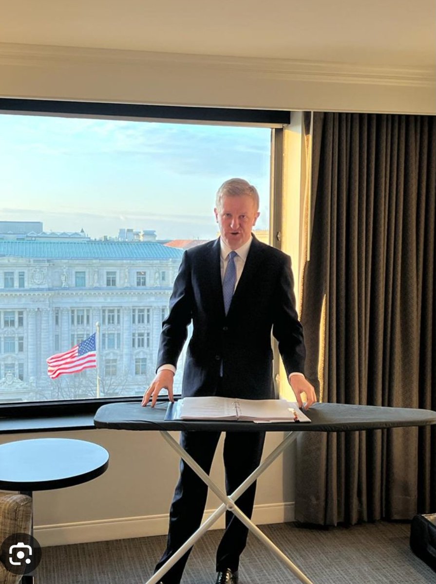 SKMacDonald's tweet photo. @Haggis_UK 'Fellow Britons, i am speaking to you today from another room paid for by The Heritage Foundation. It is my solemn duty to inform you that the trouser press has malfunctioned...' https://t.co/AUXc30XIIv