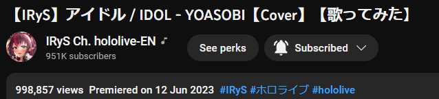 LanzE_5269's tweet photo. Ladies and GuyRyS why is this not 1 Million yet? GET TO IT!!!! Sub to #IRyS and #StreamIdol !!!!
#IRyStocrats https://t.co/1PScCtthyB