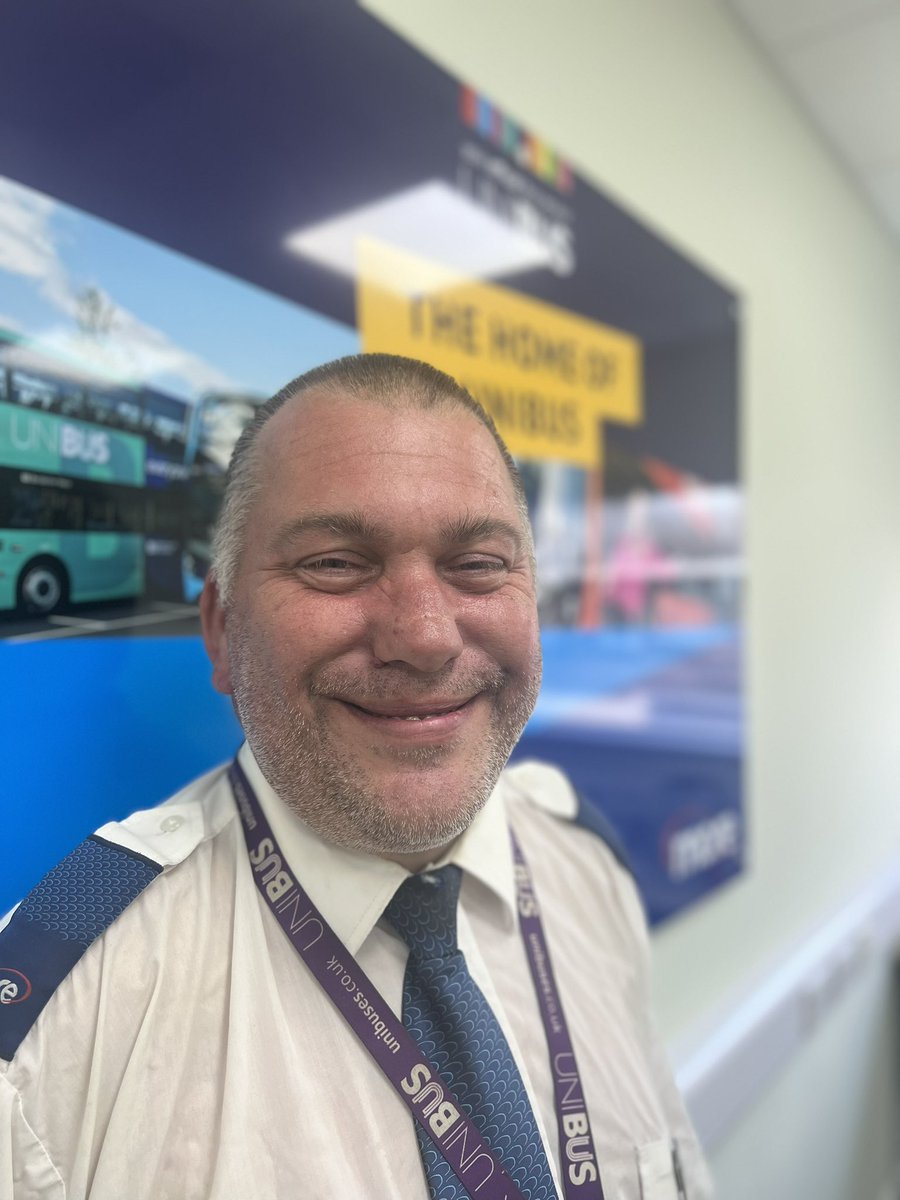 To <a href="/Morebusco/">morebus</a> Bournemouth today to see Robbie for his 25 years with us. He was an original <a href="/myunibuses/">UNIBUS</a> drivers and is still there, having won many commendations and been to HM Queen’s garden party on behalf of the university. Thank you for your loyalty and hard work, Robbie.