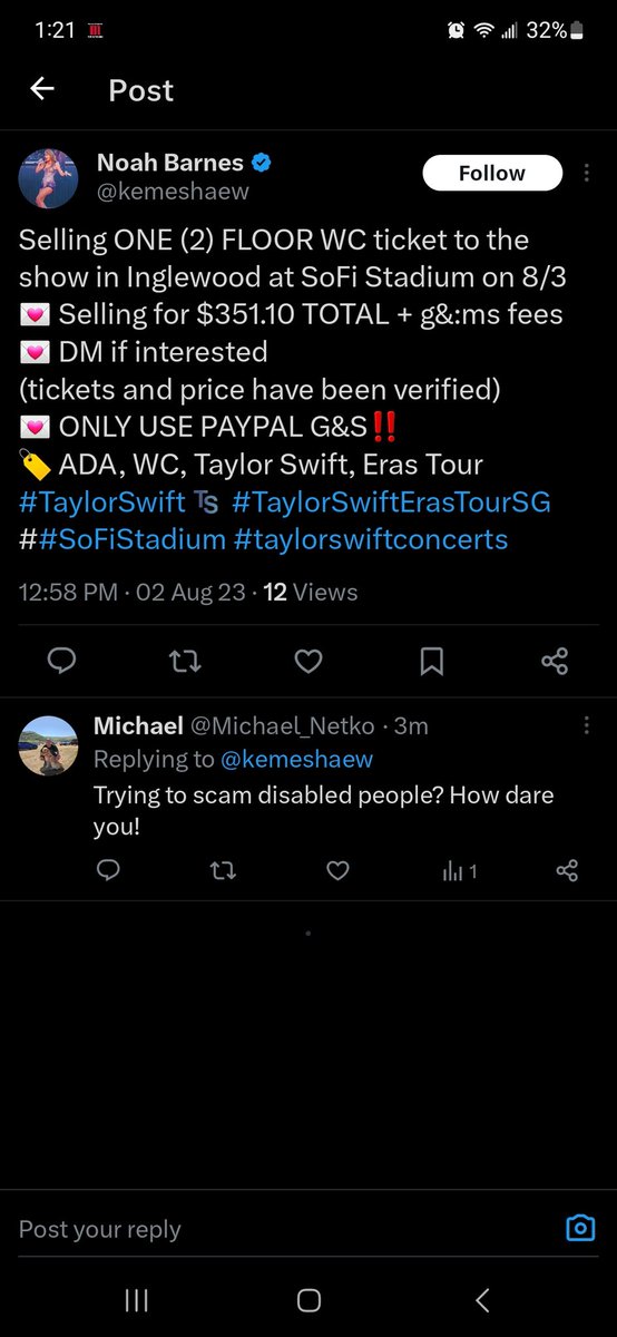 Michael_Netko's tweet image. It&apos;s one thing to try and scame people. It&apos;s another thing to try and scam those who are disabled. Shame on you!