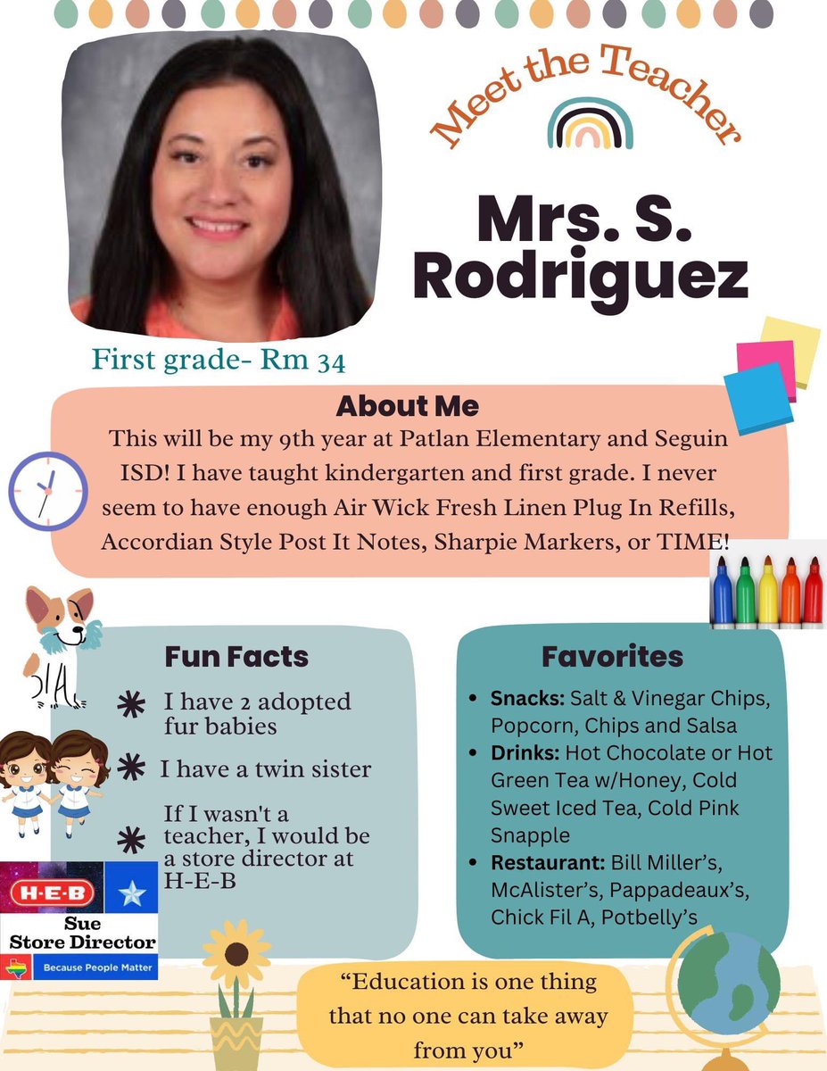 Teacher introductions <a href="/PatlanES/">Patlan Elementary</a>! I love my school ❤️