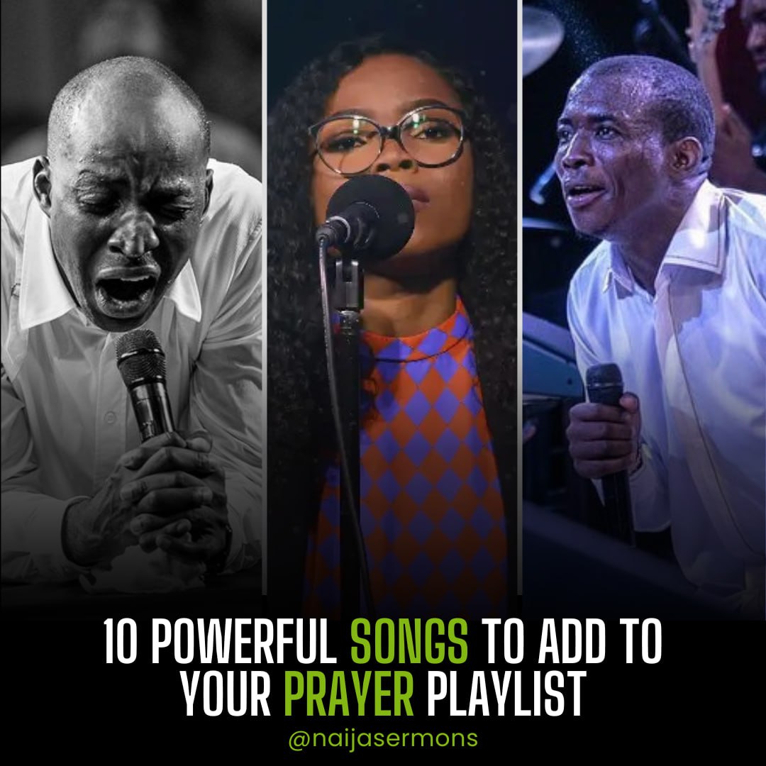 💃 🎶 Anticipate!!!!

NAIJASERMONS PRAYER PLAYLIST (Episode 1)

Are you looking for powerful songs you can play before or during your personal prayers?

This Friday (5th August), we will be unveiling 10 POWERFUL SONGS TO ADD TO YOUR PRAYER PLAYLIST.