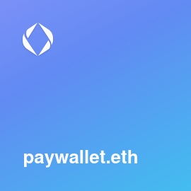 EnsSalesBot's tweet image. paywallet.eth bought for 5.00 WETH (9,149.20 USD) on Ensvision  #ENS #Web3Names #EnsNames  

ens.vision/name/paywall