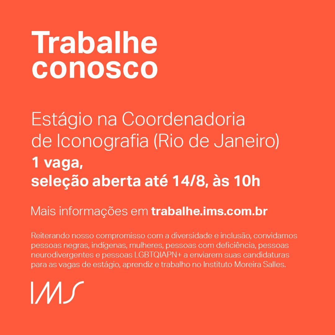 ProIndigenas's tweet photo. @imoreirasalles [Estágio, até 14/8, às 10h]

➡️ Estágio na Coord. de Iconografia (RJ)
Cursando História, História da Arte, Museologia

➡️ Estágio de dev no Núcleo Web da Comunicação (SP)
Cursando Ciências da Computação, Sistemas para Internet, Sistemas de Informação

https://t.co/hVSAdq3s6l https://t.co/lTjGgEaQrv