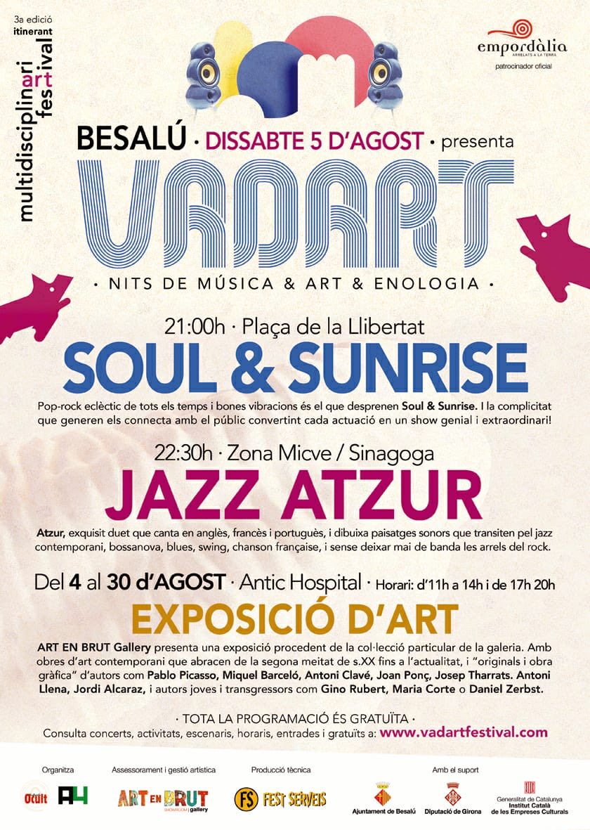 lluisguino's tweet photo. Proper dissabte 5/8 a #Besalú ⁦@Aj_Besalu⁩ ⁦@BesaluC⁩ ⁦@Art_Brut_⁩ ⁦@crisdefortunypa⁩ #Vadart ⁦@besalu_turisme⁩ ⁦@turismegarrotxa⁩ https://t.co/fSNzNujIwP