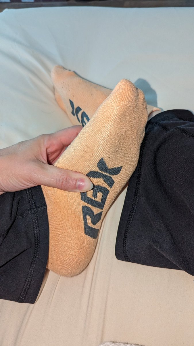 KFootPrincess's tweet photo. Getting paid to wear these sweaty socks all week. ☺️ https://t.co/raNcbP4nWF
