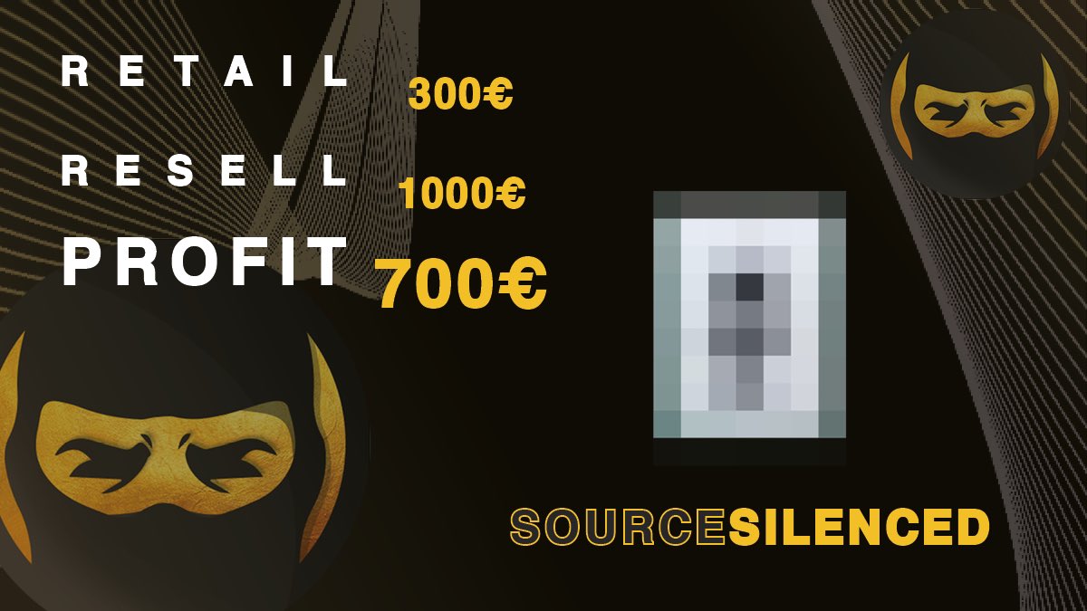 SourceSilenced's tweet image. No other group was able to call this low-key product, but we made sure to inform our members! 🤫

With around €1.000 profit and a low two-digit stock, this piece was a total money printer 🤑 whoever got their hands on one of these made sure to secure their next holidays.

Join…