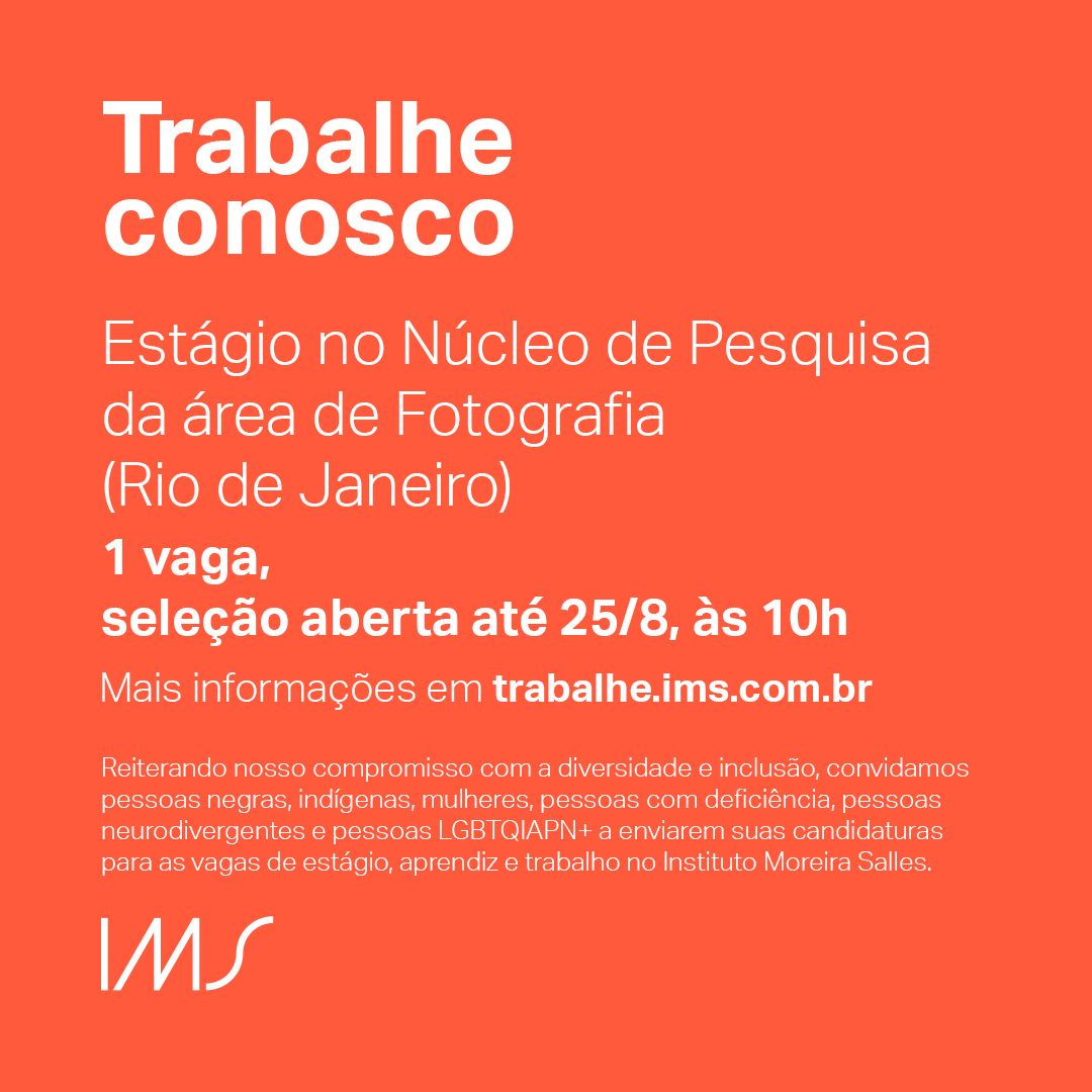 ProIndigenas's tweet photo. @imoreirasalles [Estágio, Rio de Janeiro]

➡️ Estágio no Núcleo de Conservação de Acervo
Cursando Conservação e Restauração
Até 18/8*, às 10h

➡️ Estágio Núcleo de Pesquisa de Fotografia
Cursando História, História da Arte, Museologia, Ciências Sociais
Até 25/8, às 10h

https://t.co/DoJ35ZJzzb https://t.co/KxWPIsuXOp