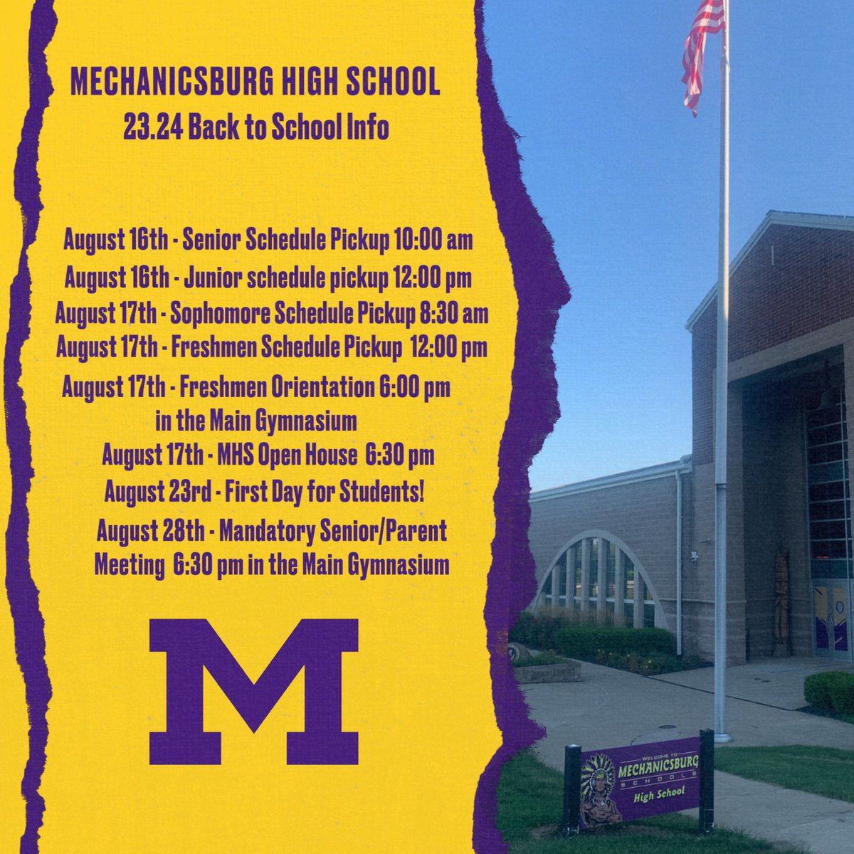 〽️echanicsburg HS (@mcburg_hs) on Twitter photo It’s that time of year again!  #GoBurg It’s that time of year again!  #GoBurg