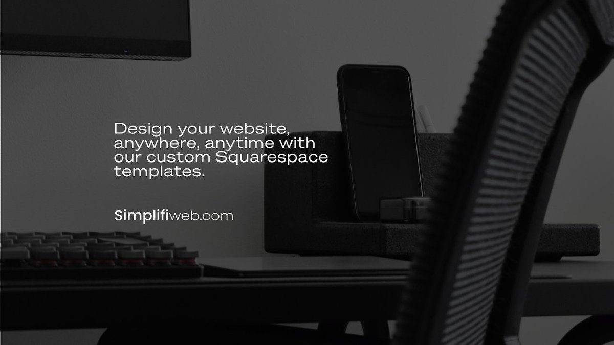 SimplifiAgency's tweet image. Design your dream website anytime, anywhere! Our Squarespace templates make web design a breeze. Unleash your creativity today. 

#SquarespaceTemplates #WebDesignMadeEasy #SimplifiWeb #OnlinePresence #BusinessGrowth