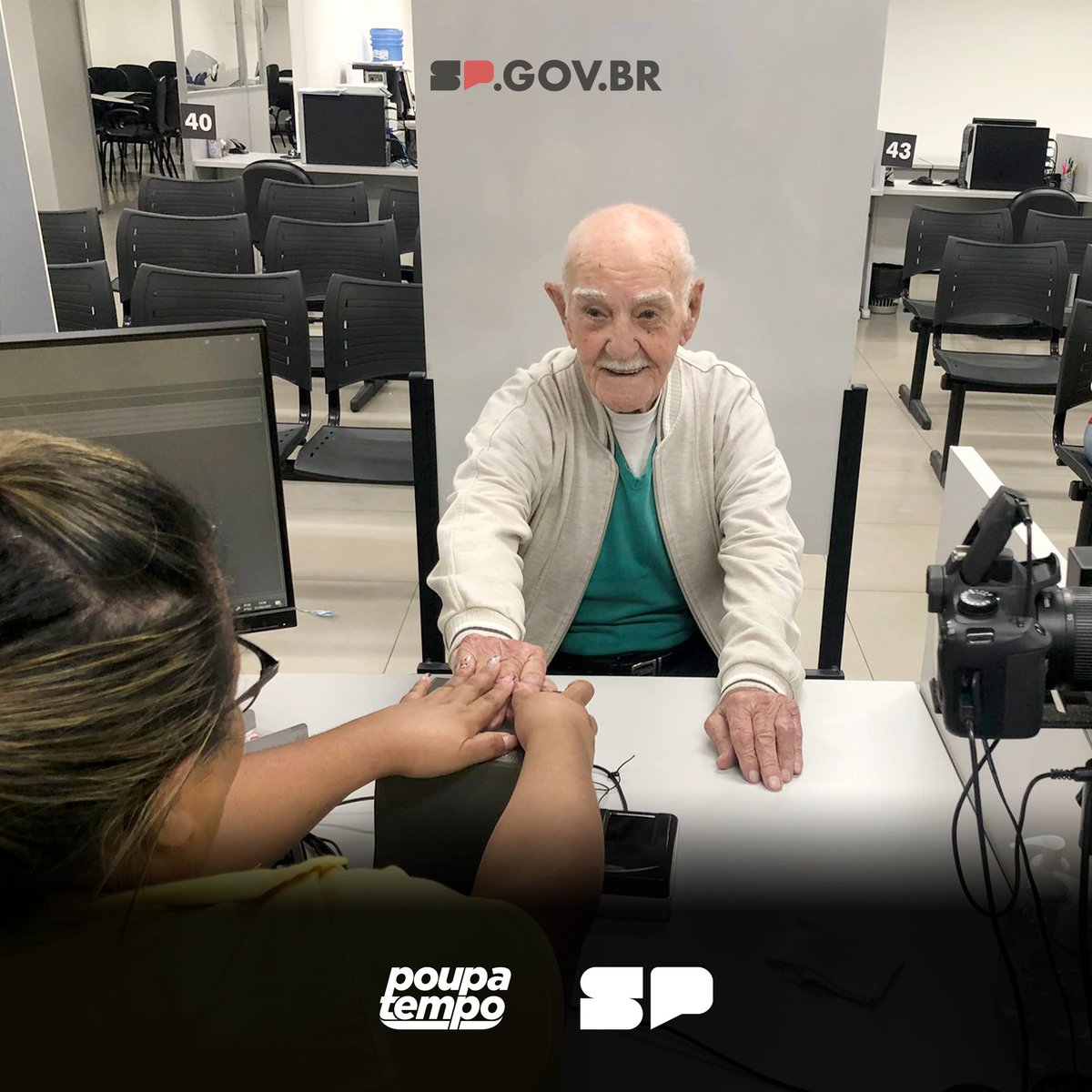 poupatemposp's tweet photo. #SeLigaNaThread
Manter a documentação em dia ✅ sempre foi uma preocupação do aposentado Vitório Luís Calesi, que aos 101 anos procurou a unidade do Poupatempo Franco da Rocha para solicitar um novo #RG👴🏼. https://t.co/Yo9inUuOGm