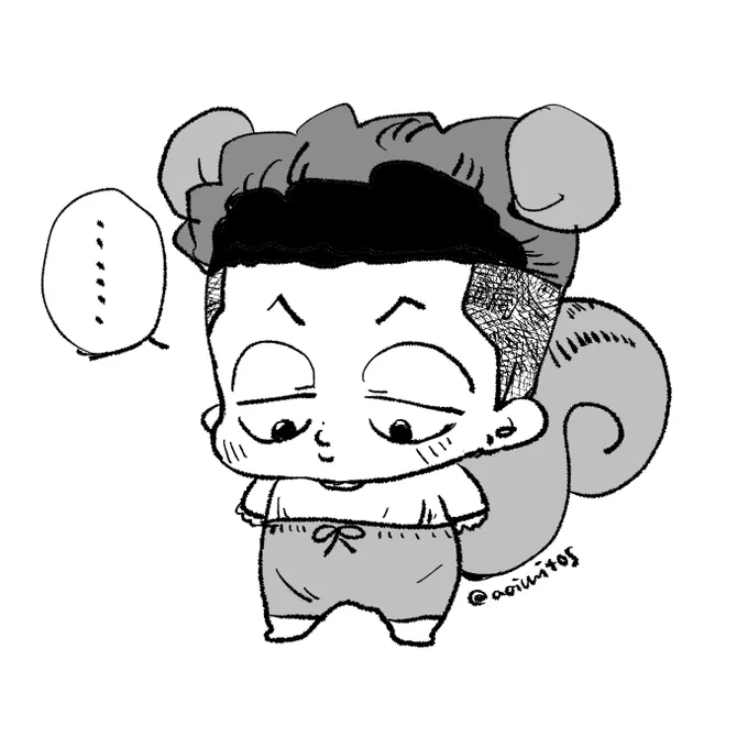ぽんぽんないないされた🐿️リョ 