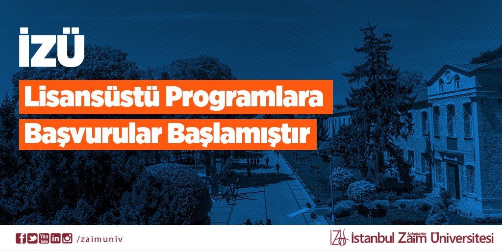 zaimuniv's tweet photo. Üniversitemiz Lisansüstü Eğitim Enstitüsünün Yüksek Lisans ve Doktora Programlarına 2023 - 2024 Akademik yılı güz yarıyılında öğrenci alımı yapılacaktır. Lisansüstü programlara başvurular 31 Temmuz 2023 - 25 Ağustos 2023 tarihleri arasında yapılacaktır. https://t.co/kpWlrYZZYk