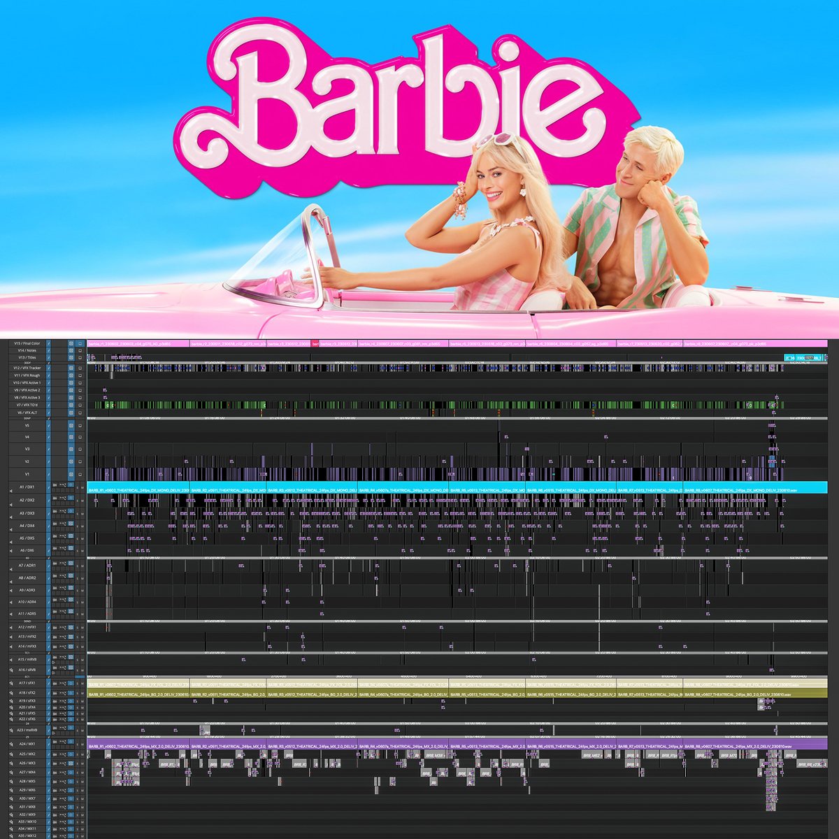 💟 The Barbie movie editing timeline
📷 Nick Houy, ACE
▶️ avid.com/media-composer

#editing #barbiemovie #editor #avid #postproduction #mediacomposer #timeline #barbie