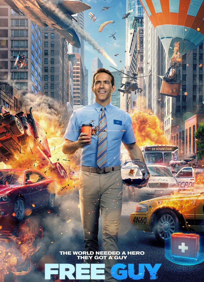 finishpostprod's tweet photo. Throwback to this absolutely hilarious film we worked on back in 2021 - Free Guy starring the one and only Ryan Reynolds! 🎮🕹️👾 https://t.co/F9Pi5bmYL8