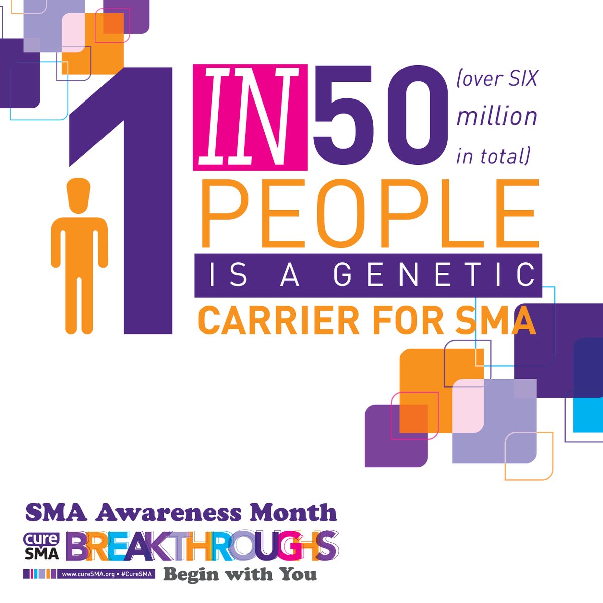 CureSMA's tweet photo. #BreakthroughsBeginwithYou

Share information about #SMA with your network to spread awareness for SMA Awareness Month 💜🧡 https://t.co/HKVCEYk2xa