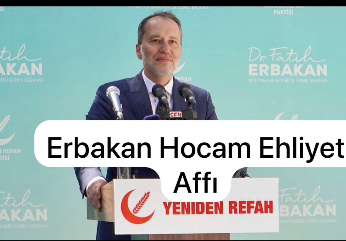 EhliyetAffıyla Şahlanalım

Verilen Puan Affı Mağduriyetimizi Gidermemiştir.
📌#EhliyetAffı Verilmelidir.
<a href="/RTErdogan/">Recep Tayyip Erdoğan</a> <a href="/yilmaztunc/">Yılmaz TUNÇ</a> <a href="/AliYerlikaya/">Ali Yerlikaya</a> <a href="/_cevdetyilmaz/">Cevdet Yılmaz</a> @ErbakanFatih @MKazimAlpay <a href="/mestanozcan/">Mestan Özcan</a> <a href="/M_Sarigul/">Mustafa Sarıgül</a> <a href="/yusufahlatci/">Yusuf Ahlatcı</a> <a href="/kemalcelik007/">Kemal ÇELİK</a> <a href="/sabancopuroglu/">Şaban ÇOPUROĞLU</a> <a href="/melihguuner/">Melih Güner</a> <a href="/hasandogan/">Hasan Doğan</a>