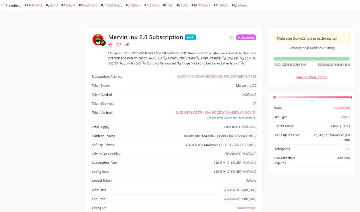 MarvinInu 2.0 tweet media