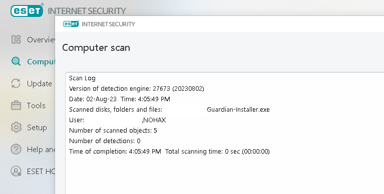 NoHaxCSGO's tweet image. @raratoman @Eset shows 0 detections.
