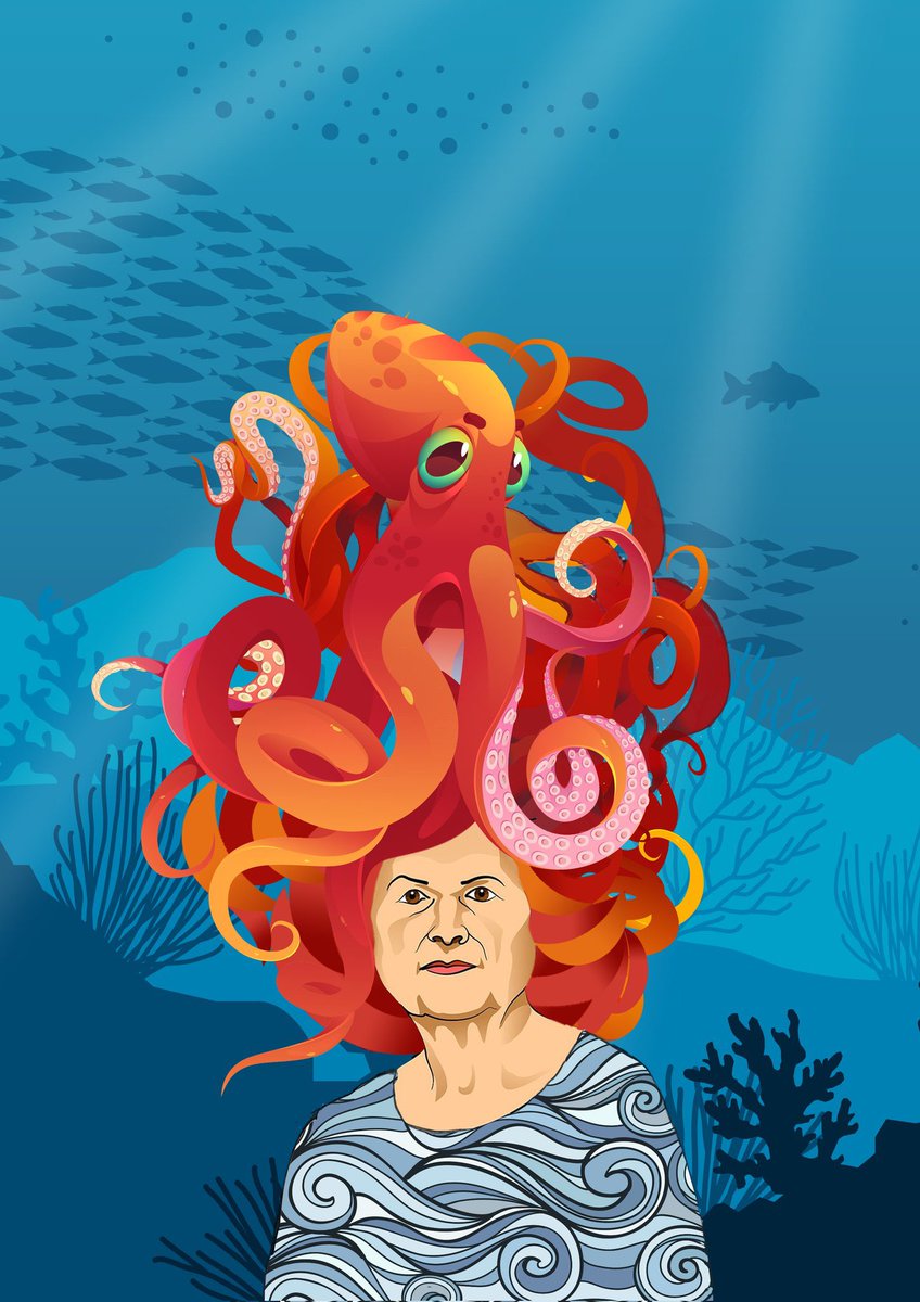 Rt this for a chance to win 100K $NIPPY, &amp;  Support our featured Artist.

The story of Ocean by <a href="/parmoreza/">ParMoh.art</a> 

A human figure embraced an underwater world, donning a waves-printed shirt. An octopus perched atop their head, forging a magical connection between land and sea.
#tezos