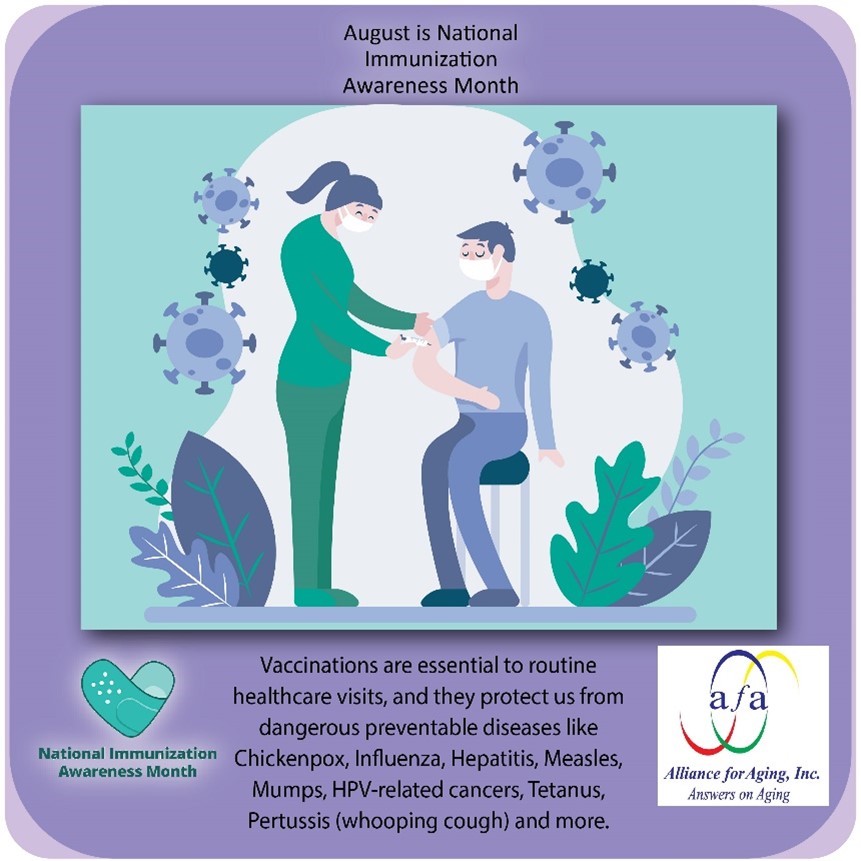 @AllianceForAgingInc @AllianceIG @makehealthyhppn @consortiummiamidade
National Immunization Awareness Month is here! Immunizations are safe and effective. By getting vaccinated, we eliminate diseases before they can spread. #askyourprovider #NIAM #whyivax #ivax2protect