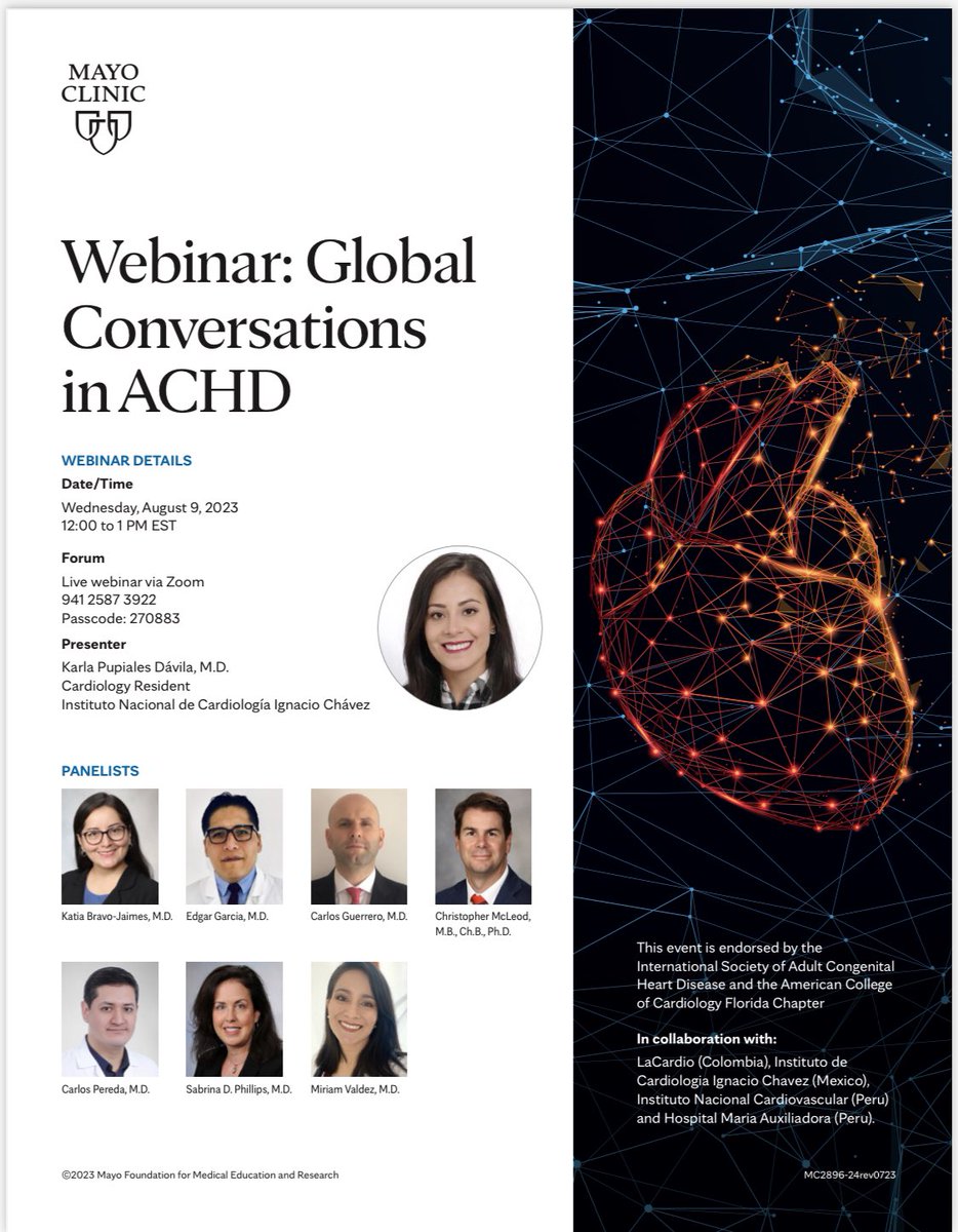 🚨 #ACCFIT #ACHD #CardioTwitter #MedEd Happy to announce the 3rd session of “Global conversations in ACHD” August 9, 12-1pm EST Now with endorsement from @ISACHD @FloridaACC @SIAC_cardio @ACCinTouch @AHAScience @AmerAcadPeds @CHD_education @kardio_pedia @Ped_cardio