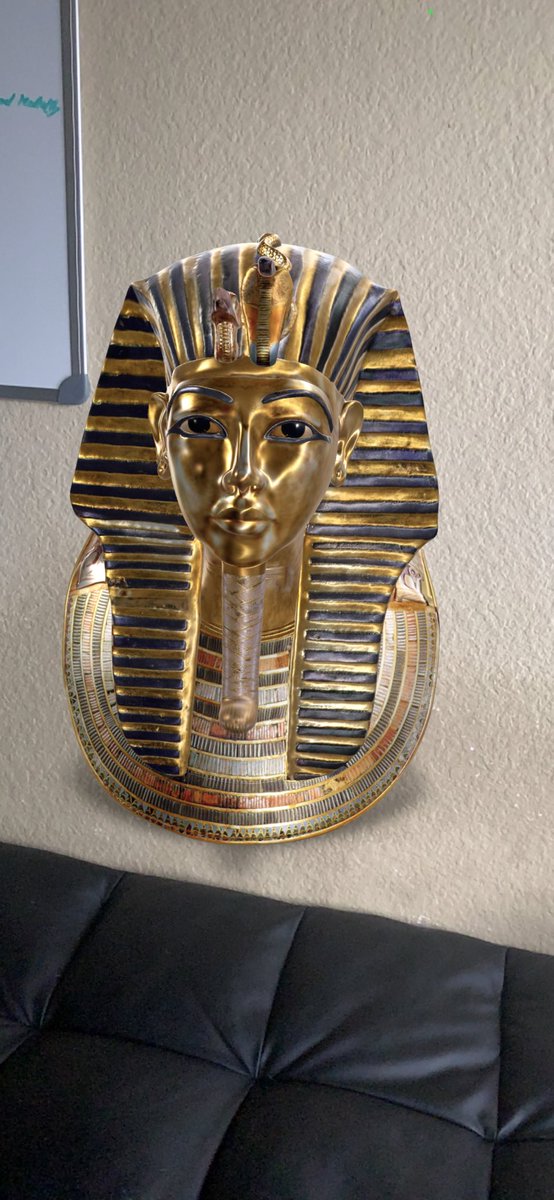 The funerary mask of Tutankhamun augmented reality is now live: elmonx.com/tut/index.html 🥽

The face mask AR will be live at a later date 🔥

You can also find this link on the ElmonX.com website ✌️

Show us your AR photos 📸 <a href="/BrownMambaKB824/">BrownMamba824</a> 

#ElmonXTutankhamun