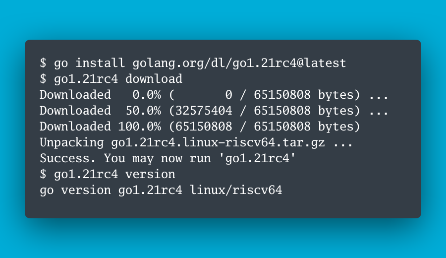 golang's tweet photo. 🎉 Go 1.21 Release Candidate 4 is released!

🏃‍♂️ Run it in dev! Run it in prod! File bugs! https://t.co/Ul1xGhvlkf

🔈 Announcement: https://t.co/uq5bQRnLke

⬇️ Download: https://t.co/QjlTz6zgBZ

#golang https://t.co/vEV3AbT6ji