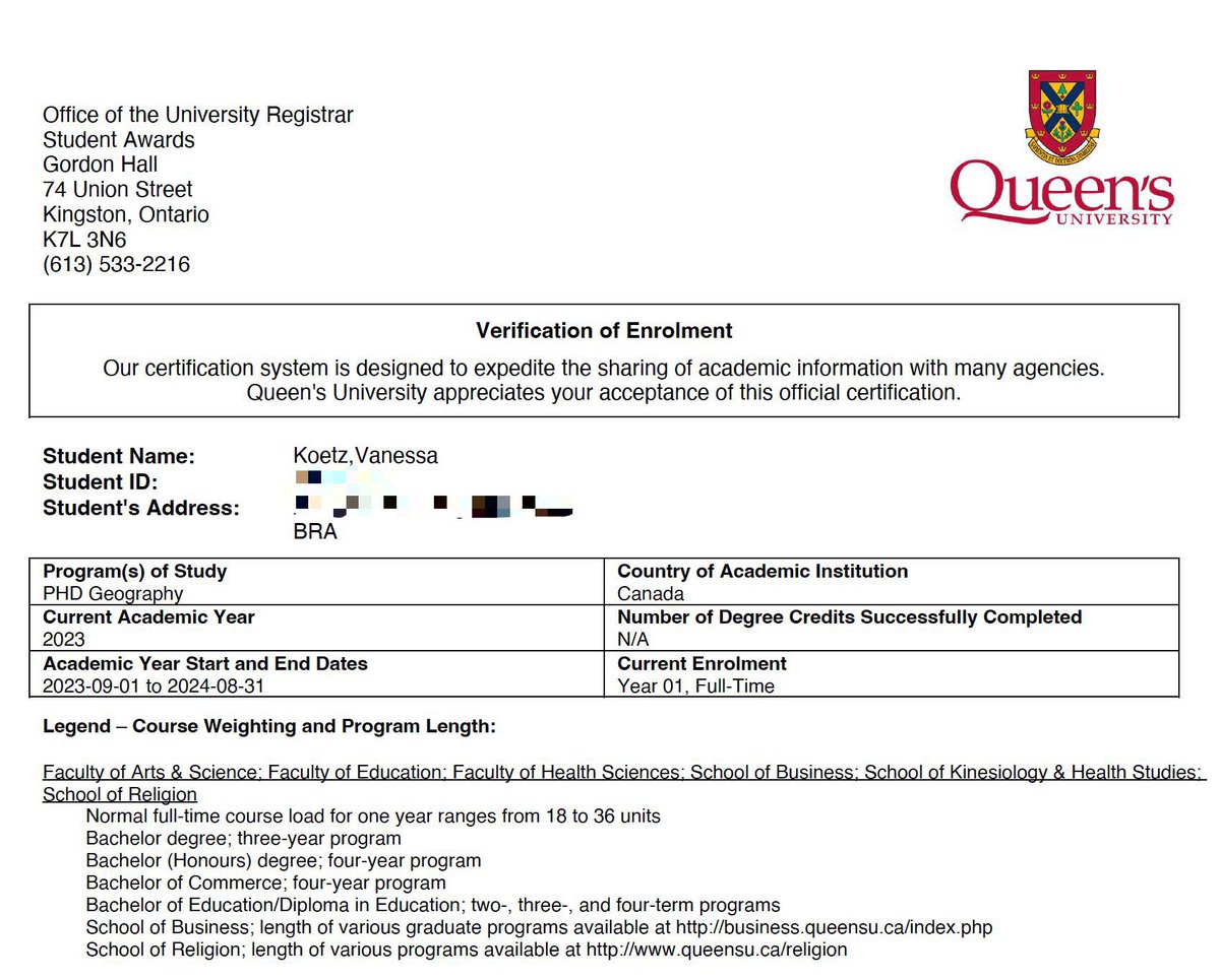 KoetzVanessa's tweet photo. A New Charter: PhD Program at Queen’s University ✨🎓 🇨🇦 https://t.co/nPgXjgXydA