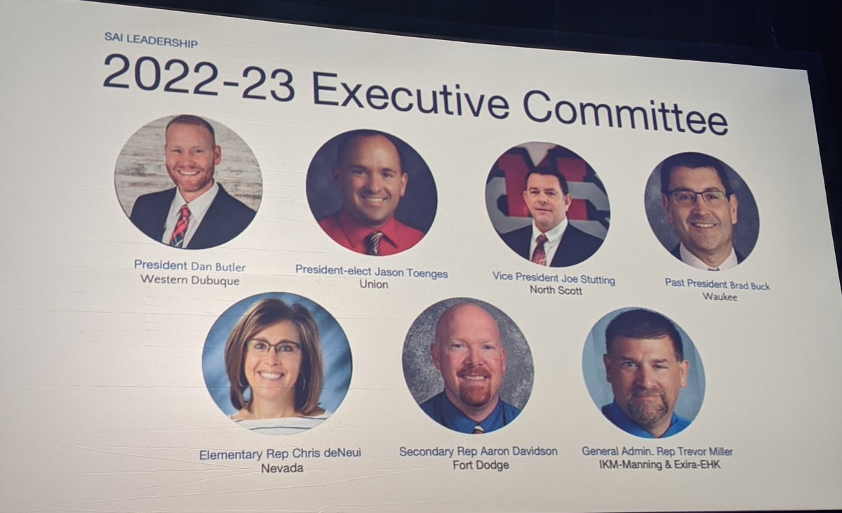 Thank you Mr. Davidson for representing Fort Dodge as he serves on the executive committee for school administrators in Iowa. 
#proud2bFD