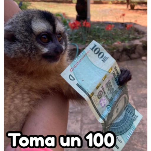 Nada pero ojalá encuentres un 100 y tengas un mes de abundancia