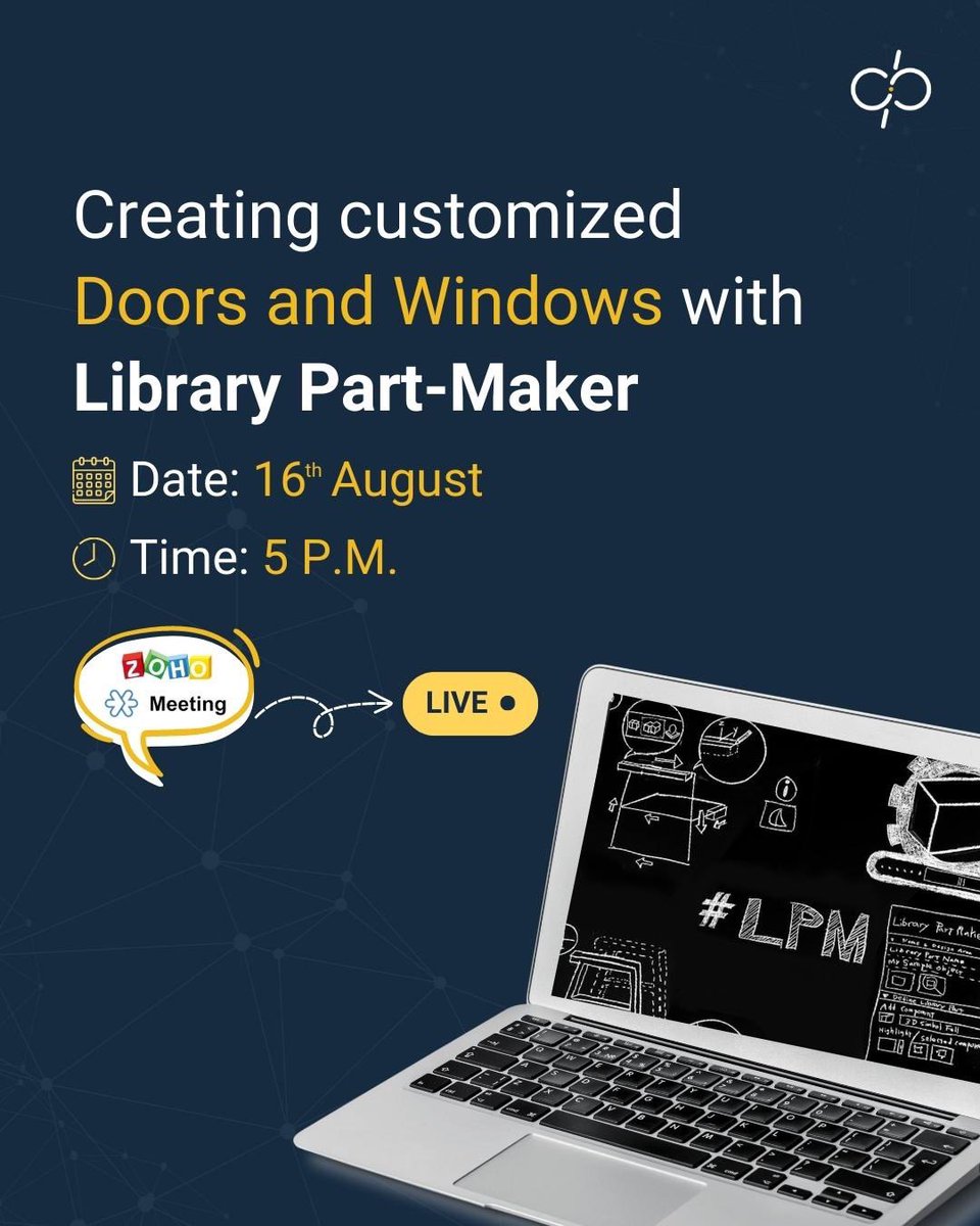 dimensionplus1's tweet photo. Unlocking New Perspectives: Join us for an enlightening webinar with Sandeep Parab as he delves into the art of doors and windows in Library Part-Maker! 🚪🔍
Register now!
#WebinarForArchitects #DoorsAndWindows #LibraryPartMaker #ArchitecturalSkills #dimensionplus #discoverbim https://t.co/1yJr3tJV5G