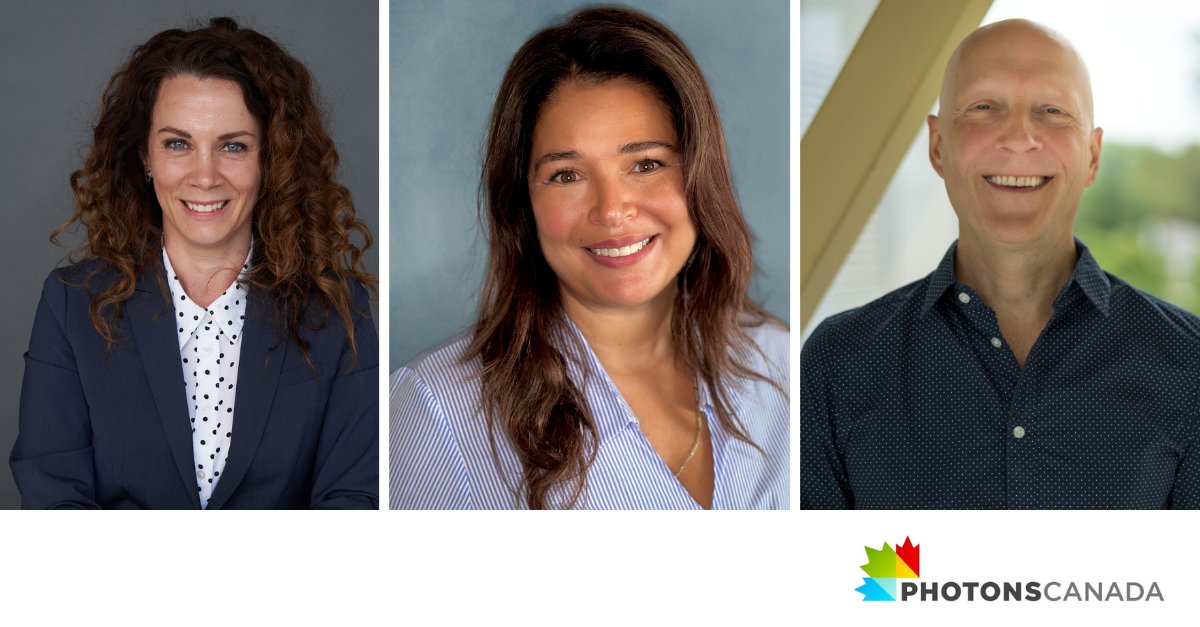 PhotonsC's tweet photo. Photons Canada est heureux d’annoncer la nomination de Marie-Christine Ferland à titre de présidente du Conseil d’administration, de Yesim Sezerman à titre de vice-président et de Jean-François Cormier à titre de secrétaire.

https://t.co/D2afuHMDic https://t.co/ZPpVS8U1UC
