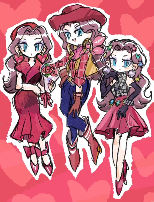 ローズウエスタンパーティ #ポリーン #Pauline #らくがき  #イラスト #マリオカートツアー #superMario 