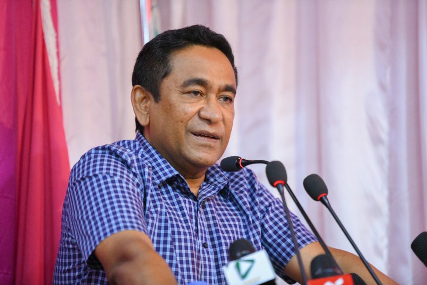 Ali59681228's tweet photo. އަޅުގަނޑުގެ  ކެންޑިޑޭޓް...
#FreePresidentYameenNow #2023RaeesYaameen #SaveMaldives #fromindia #IndiaOut #AnniOut #ibuisthufaa https://t.co/zIPDlucUCp