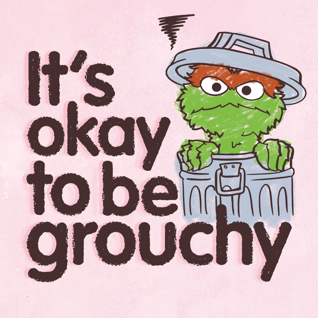 sesamestreet's tweet image. Some days you're happy and some days you're grouchy, and that's okay. #wellnesswednesday #emotionalwellbeing