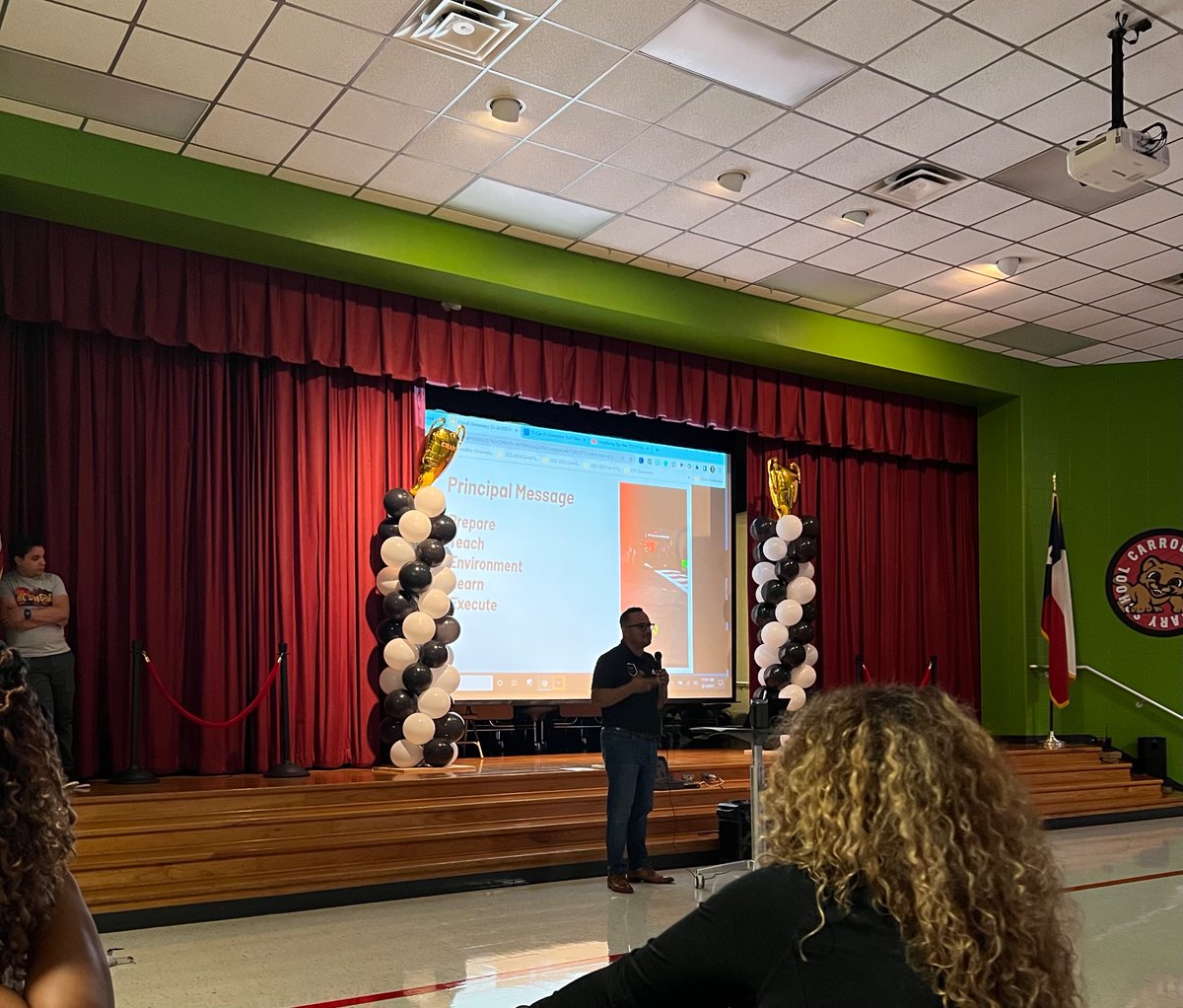 CandiceStovall1's tweet photo. We have the best principal @CarrollES_AISD @SerjioMedina goes above and beyond for his staff. What a great launch into the 2023-2024 school year. Let’s race into a great school year! #besomeone #formulaone https://t.co/ampVq6xu4c