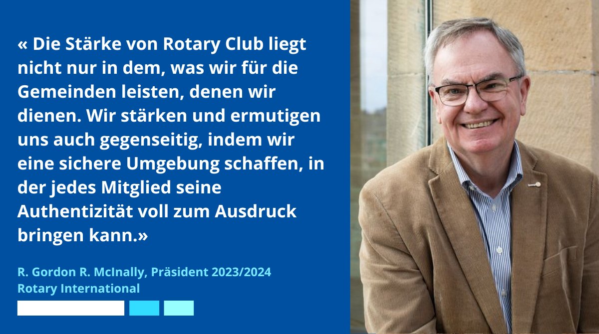 Entdeckt die neue Botschaft des Präsidenten von Rotary, Gordon R. McInally: on.rotary.org/45bCnJW