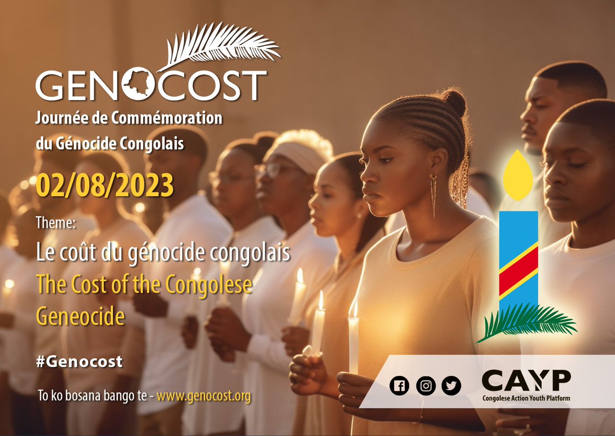 Geno-Cost or Genocost means genocide for economical gains. D.R.Congo's eastern region has been subject to this genocost for over 2 decades. #LestWeForget #GENOCOST 
For more information, visit genocost.org/about/what-is-…