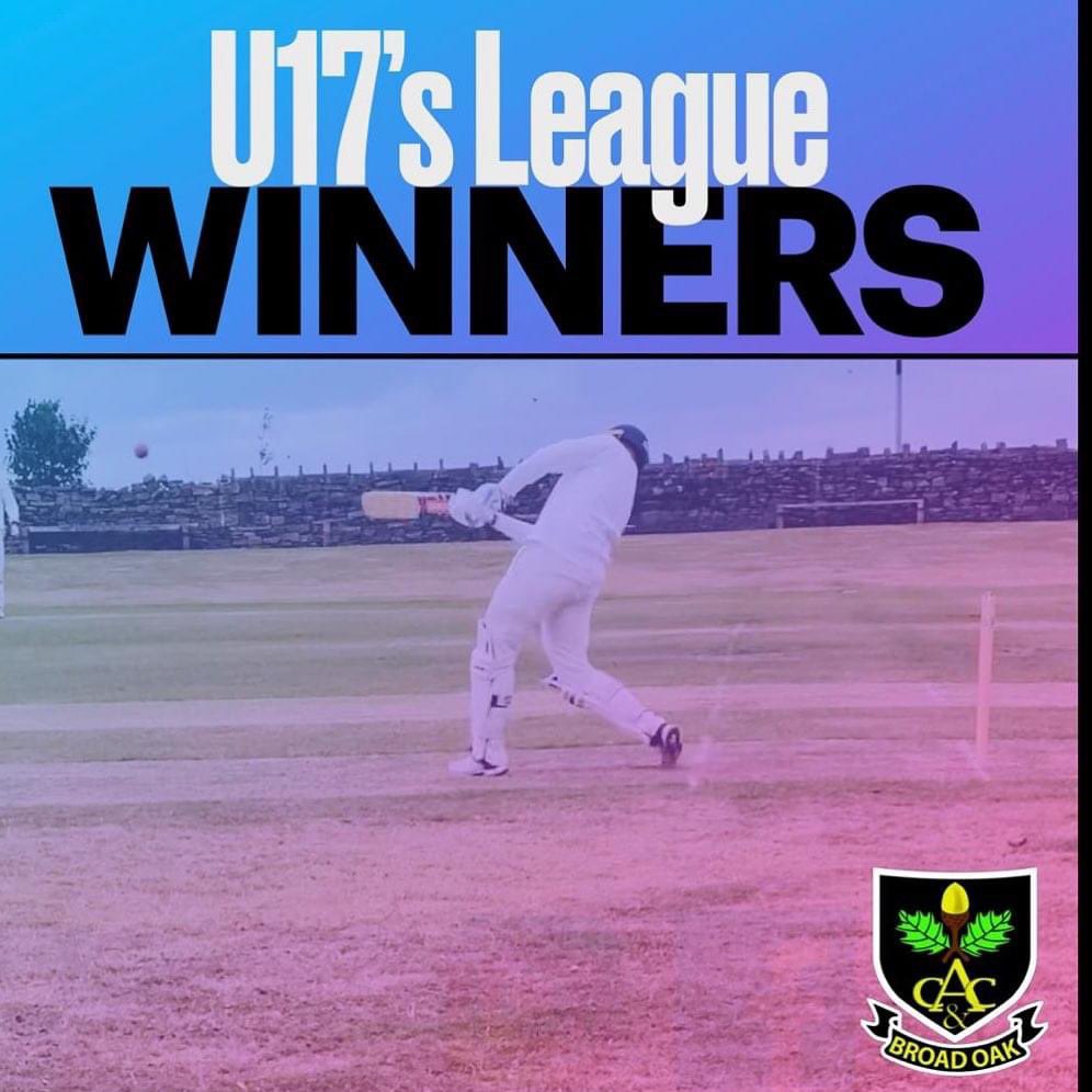 BroadOakCC (@bocchudds) on Twitter photo U17s League Winners🏏💙
A huge congratulations to our U17s who today have won their League! Brilliant achievement for you all and the club.
They’ve won the league and made it to the final of the Phillip Oldfield Cup on Monday 28th August hosted by <a href="/OfficialAWCC/">Almondbury Wes CC</a>
#uto #hcl U17s League Winners🏏💙
A huge congratulations to our U17s who today have won their League! Brilliant achievement for you all and the club.
They’ve won the league and made it to the final of the Phillip Oldfield Cup on Monday 28th August hosted by <a href="/OfficialAWCC/">Almondbury Wes CC</a>
#uto #hcl