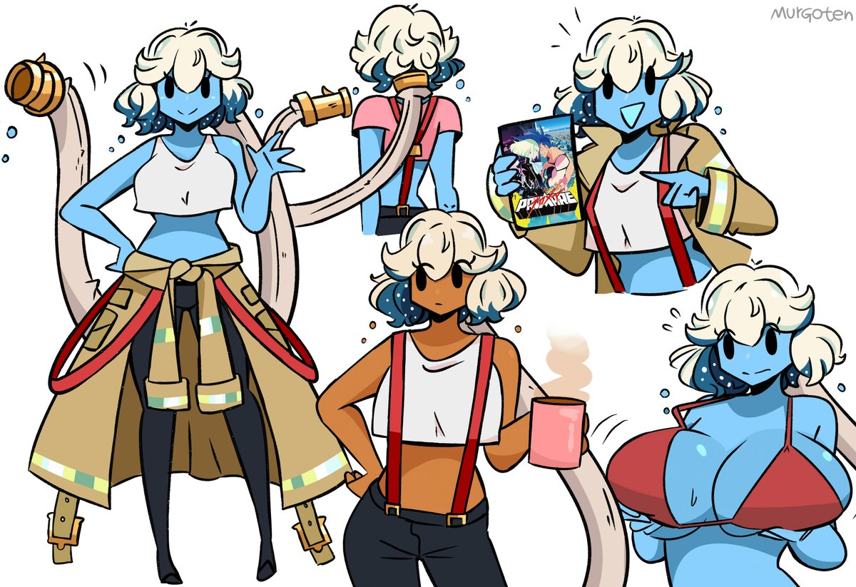 Drew some more Undine Firefighter 💦🔥