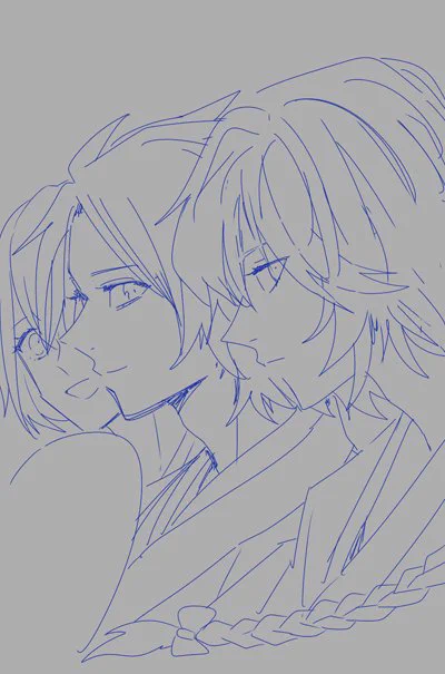 ラフからこうしてこうじゃよ