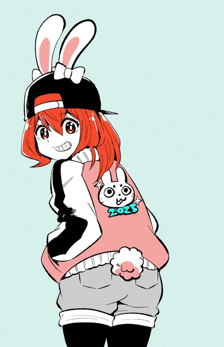 年賀状イラストの再利用ですが… #バニーの日 #ヨンクラ