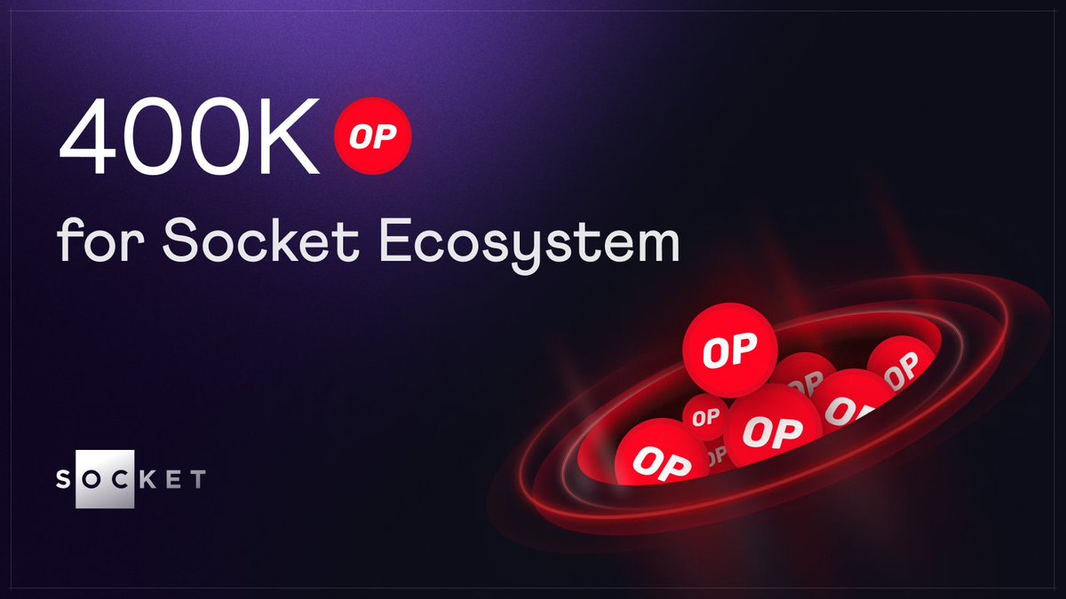 It's official, Bridging Summer is ON 🔴 Today we are supercharging our efforts with Socket Ecosystem to onboard users to the fast world of @optimismFND 400K rewards go live across apps building on Socket to create the best L2 bridging experience!