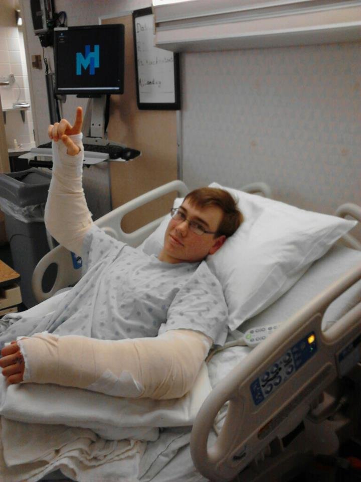 Este é o João, a ultima memória do João antes de acordar no hospital foi de ter encontrado o presidente Marcelo no Pingo Doce e de o ter cumprimentado.