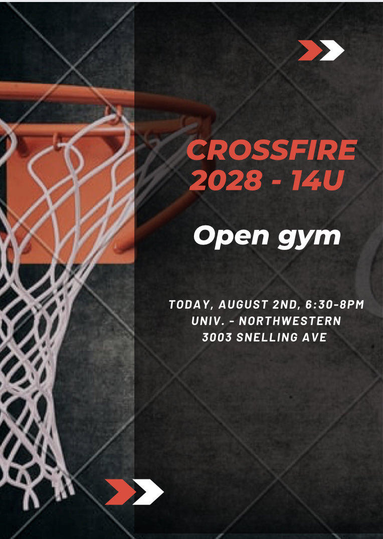 It’s the 1st day of open gym.  We look forward to seeing the 28’s tonight in the gym
⁦
<a href="/CrossfireGHoops/">Crossfire Girls Hoops MN AAU</a>⁩
⁦<a href="/EricJrAllStar/">EricJrAllStar</a>⁩
⁦<a href="/CentennialBBall/">CHS Cougars Girls' Basketball</a>⁩
⁦<a href="/BeckerGBB/">Becker Girls Hoops</a>⁩ ⁦⁦<a href="/STMAGBB/">harlee</a>⁩ ⁦⁩ 
⁦<a href="/MGGirlshoops/">Crimson Girls Hoops</a>⁩ 
⁦<a href="/Bridge2success_/">Bridgeport Tusler</a>⁩⁩