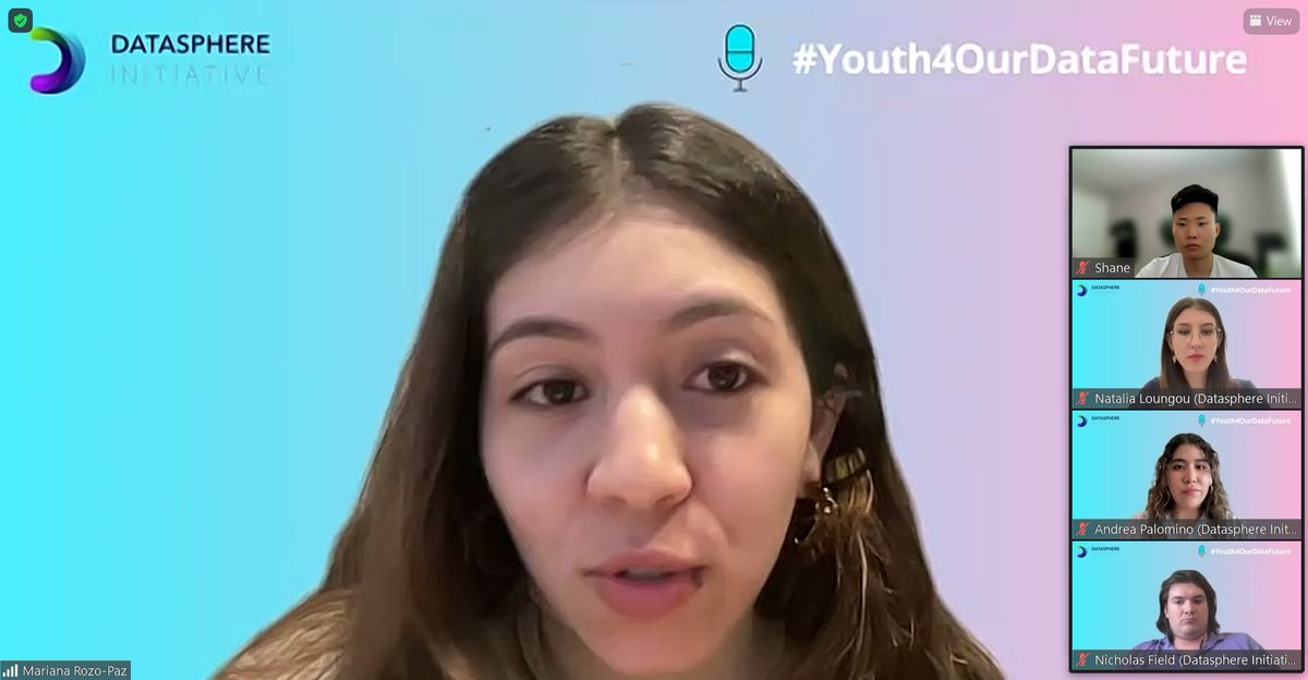 Youth for Privacy (@youthforprivacy) on Twitter photo #HappeningNow
Natalia Loungou, Mariana Rozo-Paz, and Andrea Palomino Flores of the <a href="/thedatasphere/">Thedatasphere</a> are hosting a workshop on their latest initiative #Youth4OurDataFuture as part of #DataValues bootcamp. #HappeningNow
Natalia Loungou, Mariana Rozo-Paz, and Andrea Palomino Flores of the <a href="/thedatasphere/">Thedatasphere</a> are hosting a workshop on their latest initiative #Youth4OurDataFuture as part of #DataValues bootcamp.